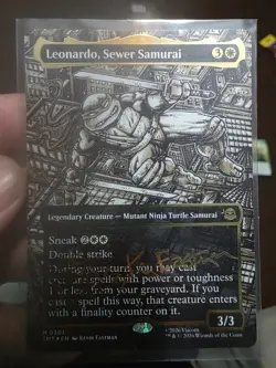Leonardo, Sewer Samurai Borderless Gold-stamped Signature - Image 3