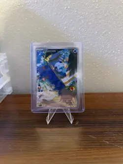 Oshawott Illustration Rare Water Holo SV White Flare #105/086 Pokemon TCG NM - Image 3