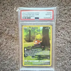 Pokemon Hisuian Voltorb GG01/GG70 Full Art Ultra Rare Holo PSA 10 Crown Zenith - Image 1