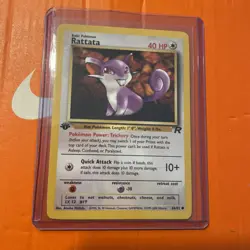 Pokemon TCG Rattata 66/132 1st Edition Team Rocket Common WOTC vintage - Image 1