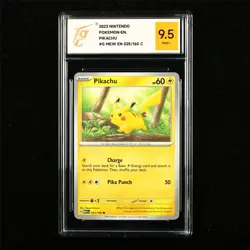 TQG 9.5 MINT+ 2023 Pokemon ENG Pikachu 025/165 C - Image 1