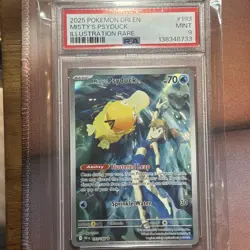 Pokemon TCG Misty's Psyduck IR 2025 Destined Rivals (193/182 Dri EN) SV10 PSA 9 - Image 1
