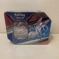 POKEMON TCG SYLVEON V HEROES TIN SPRING 2022 (5 BOOSTER PACKS + PROMO) - Image 1