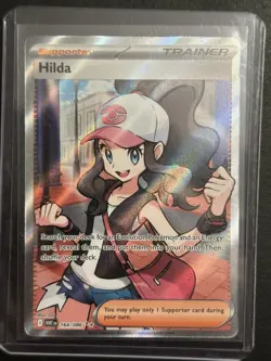 Pokemon TCG Hilda Ultra Rare Full Art Trainer Holo Sv: White Flare 164/086 - Image 1