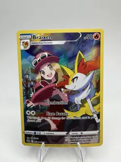 Pokemon TCG SWSH12: Silver Tempest Trainer Gallery #TG01/TG30 Braixen - Image 1