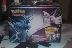 Pokemon Collector Chest Winter 2022 Factory Sealed Lunch Box Tin Dialga & Palkia - Image 1