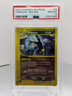 Pokemon Umbreon #32 Skyridge Reverse Holo PSA 10 Gem Mint - Image 1