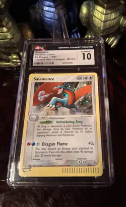 ✨2004 Pokemon Salamence EX e-League Winner CGC / PSA 10✨ - Image 2
