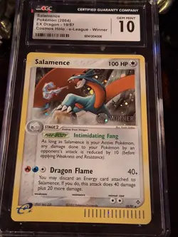✨2004 Pokemon Salamence EX e-League Winner CGC / PSA 10✨ - Image 3