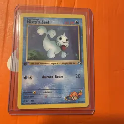 Pokemon TCG Misty's Seel 88/132 1st Edition Gym Heroes common WOTC vintage - Image 1