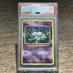 Pokemon 2016 XY Mew-Holo Evolutions 53 PSA 9 - Image 1