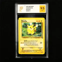 TQG 9.5 MINT+ 1999 Pokemon ENG Pikachu 60/64 C - Image 1