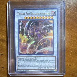 Yu-Gi-Oh! Tyrant Red Dragon Archfiend DPDG-EN030 Dimensional Guardians 1st Ed U… - Image 1