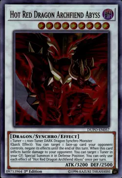 Yu-Gi-Oh! Hot Red Dragon Archfiend Abyss Ultra Rare DUPO-EN057 - Image 1