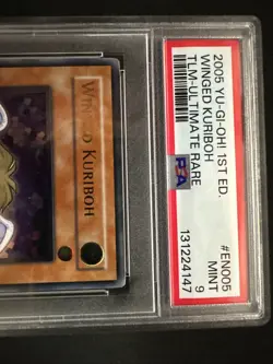 Yugioh! TLM-EN005 Winged Kuriboh 1st Edition Ultimate Rare PSA 9 - Image 2