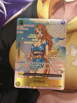 One Piece TCG O-Nami Nami OP06-101 25-26 Championship Promo - Image 1