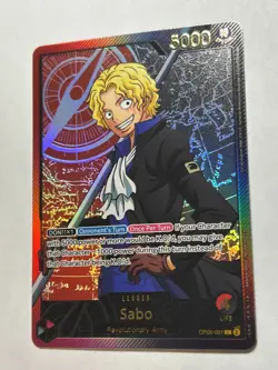 Sabo OP05-001 SPR Anime 25th Collection ONE PIECE Card EB02 2025 *DAMAGED* - Image 1