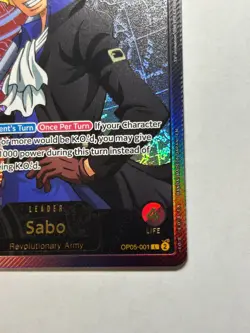 Sabo OP05-001 SPR Anime 25th Collection ONE PIECE Card EB02 2025 *DAMAGED* - Image 4