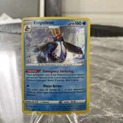 Pokemon Empoleon 037/172 Cosmo Holo Rare Brilliant Stars Card TCG NM - Image 1
