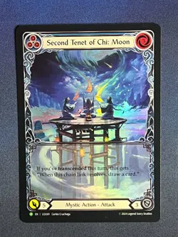 FAB LGS301 Second Tenet of Chi: Moon FOIL Promo Mystic Action Flesh & Blood - Image 1