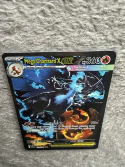 Mega Charizard X EX Rare Foil 360 HP Pokemon TCG Card 125/094 PFL Set - Image 3