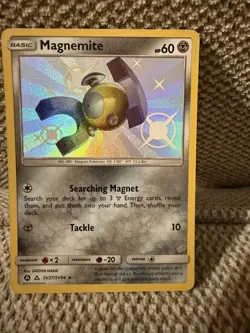 Magnemite SV27/SV94 Holo Pokemon Card Hidden Fates Baby Shiny - Image 1