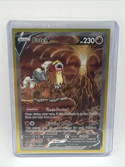 Pokemon Entei v TCG Card GG36/GG70 Crown Zenith Galarian Gallery - Image 1