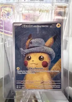 Pokemon Van Gogh: Pikachu with Grey Felt Hat - 085 Promo Card - SEALED - Image 1