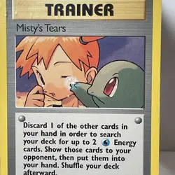 Pokemon 1999-2000 Vintage TCG Trainer Misty's Tears #118/132 Gym Challenge LP - Image 5