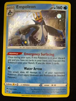 Pokemon Empoleon - (Cosmos Holo) Brilliant Stars Holo Rare 037/172 NM - Image 1
