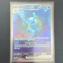 Pokemon Blastoise ex 200/165 Scarlet & Violet 151 illustration rare English - Image 1