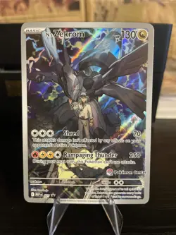 N's Zekrom Pokemon Center Stamped Promo (Crimp Marks on Back) - Image 1