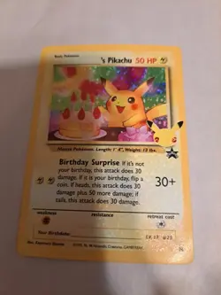 Pokemon Celebrations: Classic Collection #24/53 ______'s Pikachu (Birthday) - NM - Image 1