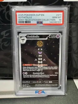 2025 Pokemon SVP Gothitelle White Tech Sticker Coll PSA 10 - Image 1