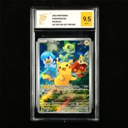 TQG 9.5 MINT+ 2023 Pokemon ENG Pikachu #027 PROMO - Image 1
