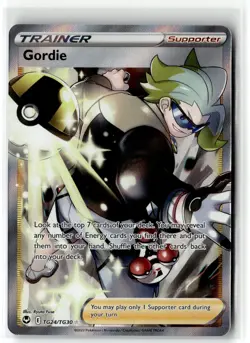 Gordie ⭐ TG24/TG30 Holo Rare Ultra Silver Tempest Trainer Gallery Pokemon NM - Image 1