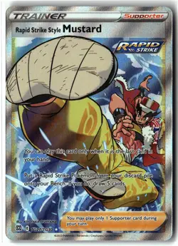Rapid Strike Style Mustard ⭐ TG27/TG30 Holo Brilliant Stars Pokemon NM - Image 1