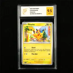 TQG 9.5 MINT+ 2024 Pokemon ENG Pikachu 018/091 C - Image 1