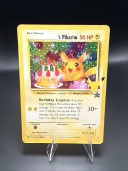 Pokemon TCG Birthday Pikachu Celebrations Classic Collection Promo Card #24 - Image 2
