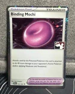 Binding Mochi Holo Pokemon Prize Pack Series 6 Promo Pokemon Card NM/LP Stamp - Image 1
