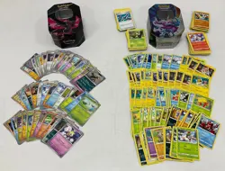 Pokemon-TCG Galar & Paradox Clash Tin Mixed Card Bundle-2021 & 2024 - Image 1