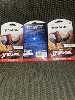 Lot Of 3 MTG: Magic The Gathering Marvel Spider-Man Play Sleeved Booster Packs - Image 3