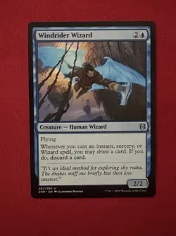 Windrider Wizard - Zendikar Rising ZNR Magic The Gathering MTG #87 - Image 1