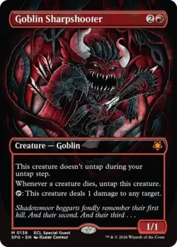 Goblin Sharpshooter (Borderless) -Foil Near Mint MTG Special Guests - Image 1