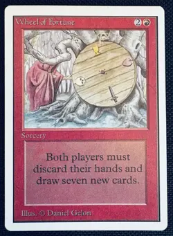 WHEEL OF FORTUNE UNLIMITED rare Magic the Gathering MTG - Image 1