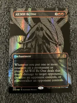 Magic MTG - All Will Be One (Oil Slick Raised Foil) - Phyrexia: All Will Be One - Image 1
