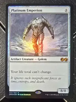 WOTC MtG Ultimate Masters Platinum Emperion (NM) (Foil) - Image 1