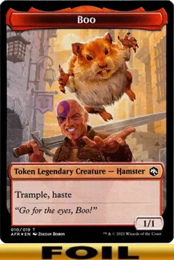 BOO TOKEN ** FOIL ** #10 (Minsc/legendary) - Forgotten Realms AFR - NM MTG - Image 1