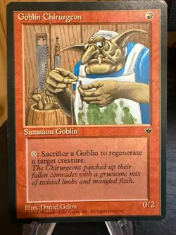 MTG Magic the Gathering Fallen Empires Goblin Chirurgeon 323 - Image 1
