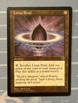 Lotus Petal - Tempest - Magic The Gathering - Vintage 1997 - Image 1
